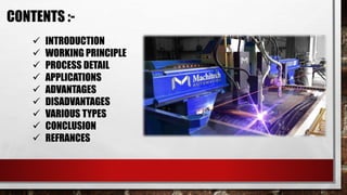 Plasma arc machining | PPTX