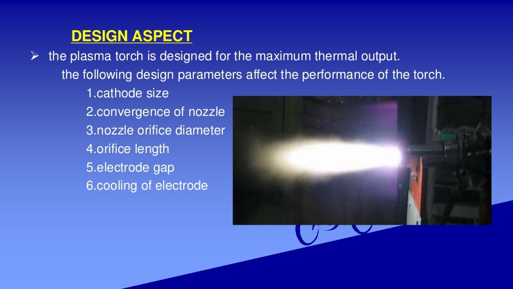Plasma arc machining PAM