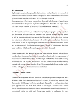 Plasma Arc Machining (Modern Manufacturing Process) | PDF