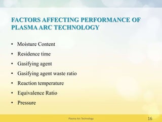 Plasma arc tech ppt | PPTX