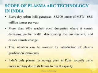 Plasma arc tech ppt | PPTX