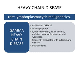 Plasma cell disorders | PPT