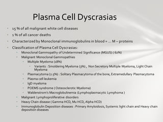 Plasma cell disorders ppt | PPT