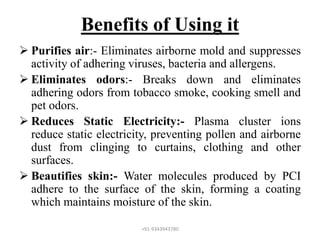 Plasma cluster technology | PPTX
