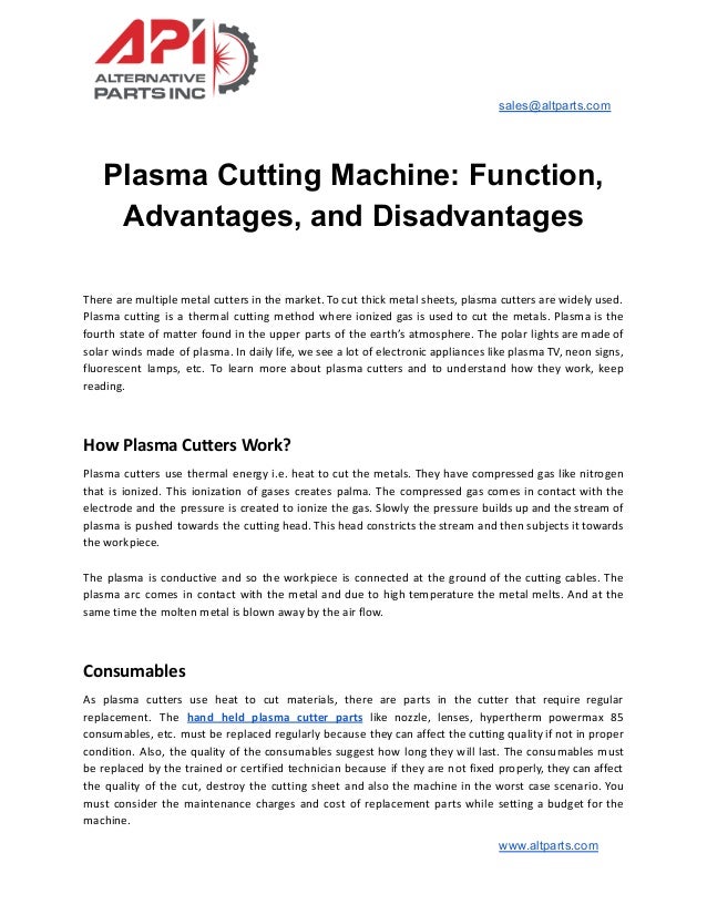 Plasma Cutting Machine_ Function, Advantages, and Disadvantages.pdf