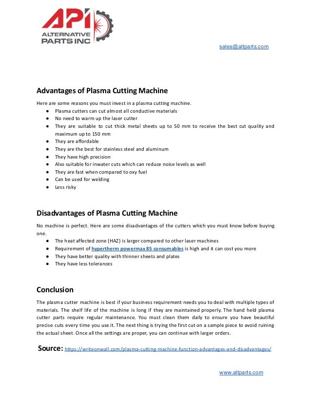 Plasma Cutting Machine_ Function, Advantages, and Disadvantages.pdf