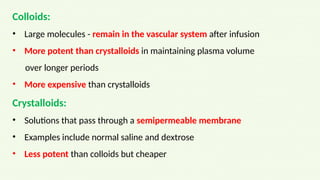PLASMA EXPANDERS AND FLUIDS PHARMACOLOGY.pptx