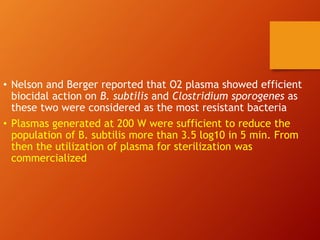 Cold Plasma processing | PPTX
