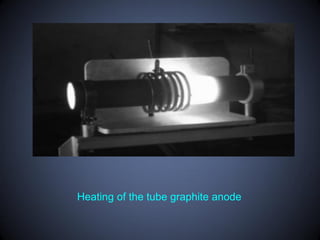 Heating of the tube graphite anode
 