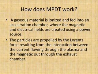 Plasma propulsion engine | PPTX