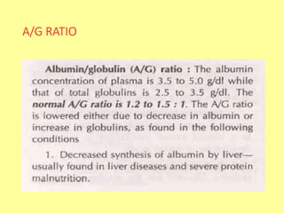 A/G RATIO
 