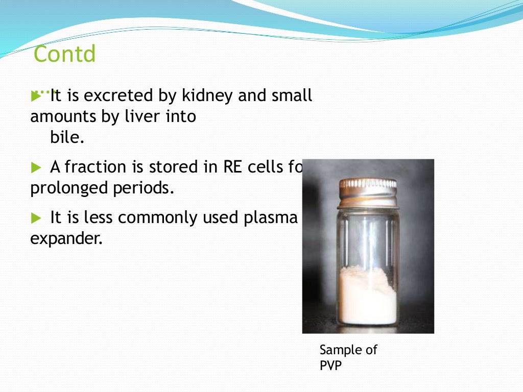 Plasma volume expanders