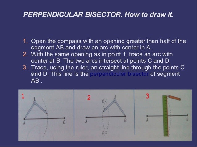 Drawing Perpendicular Lines With A Compass : The bisector perpendicular and angle defintions