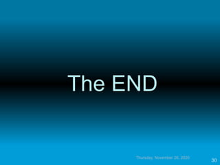 Thursday, November 26, 2020
30
 