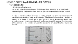 Plastering and pointing | PPTX