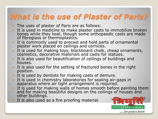 Plaster of Paris - Structure, Properties, Preparation, Uses, and FAQs