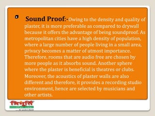 Importance of Plaster