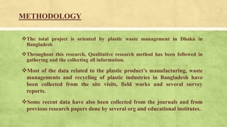 Plastic Waste Management In Dhaka City | PDF