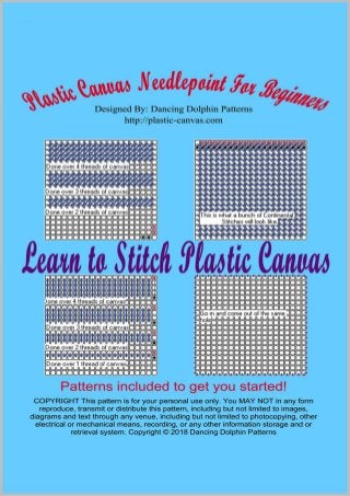 Plastic Canvas Needlepoint For Beginners: Learn to Stitch Plastic Canvas
 