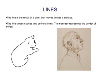 EXPRESSIVENESS OF THE LINE IN
COMPOSITIONS
Broken lines
These lines have a zigzag shape
and sharply change direction,
tran...