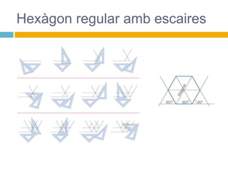 Hexàgon regular amb escaires
 