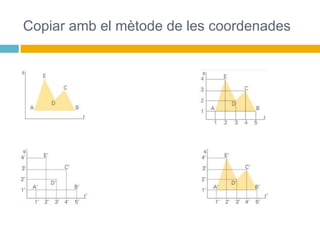 Copiar amb el mètode de les coordenades
 