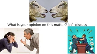 What is your opinion on this matter? let's discuss
 