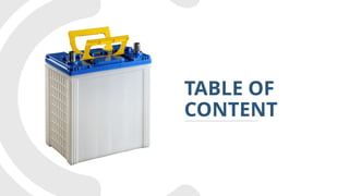 Report on a Plastic Battery Container Manufacturing Plant | PPTX