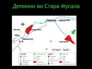 Депонии во Стара Мусала Табачка Река Стара Мусала Јоркширски Мост Амамски Мост Чаршиски Мост Шајка Саат Кула 