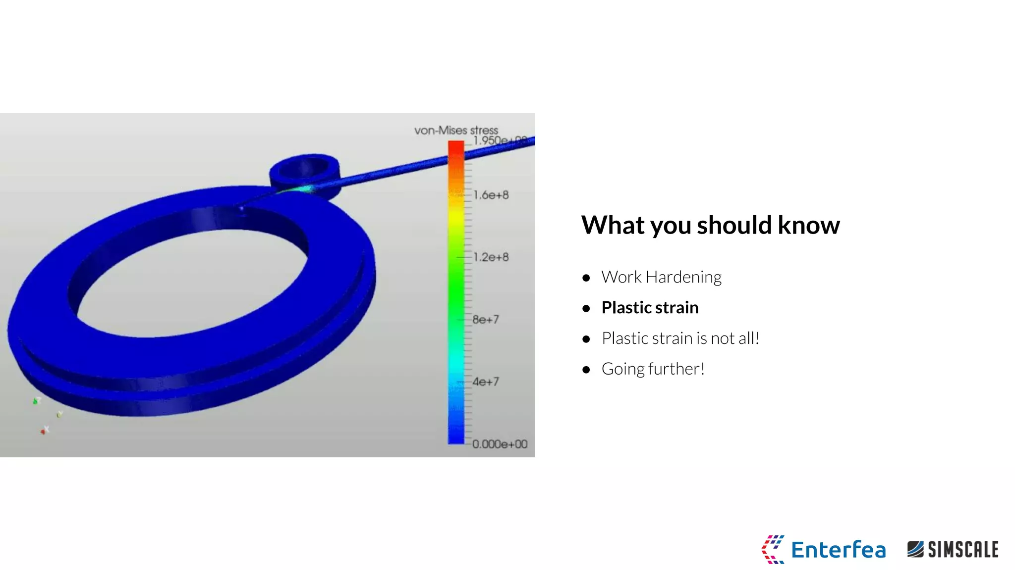 What you should know
● Work Hardening
● Plastic strain
● Plastic strain is not all!
● Going further!
 