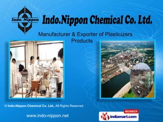 Manufacturer & Exporter of Plasticizers                           Products 