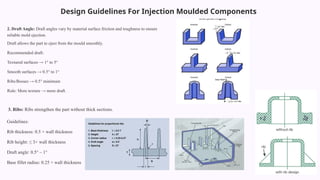 Radius Injection Comprehensive Design and Processing Parameters for Injection Molding ...