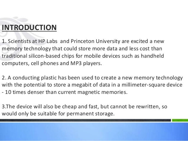 plastic memory ppt download Plastic memory.