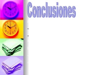 Conclusiones Plásticos (ventajas) : Son más baratos. Son más resistentes e inoxidables. Plásticos(desventajas) : -Son contaminantes. -Se estropean con fácilidad. 