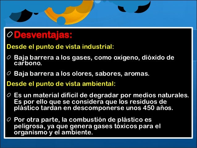 Resultado de imagen para DESVENTAJAS DEL PLASTICO