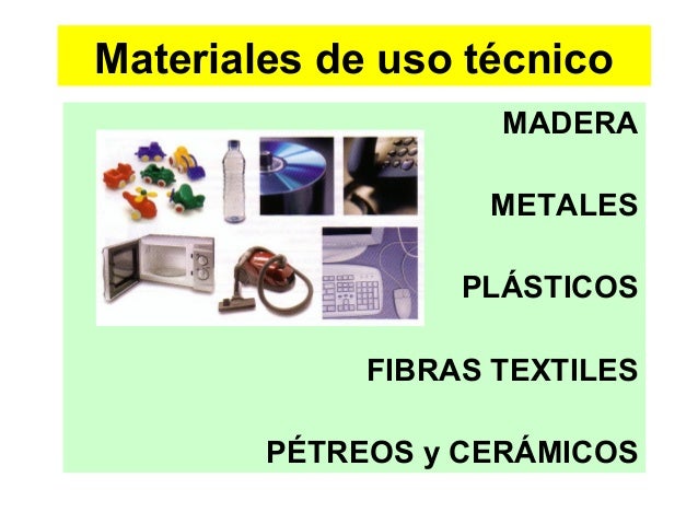 Materiales de uso técnico. Plásticos