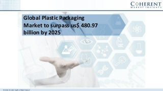 © Coherent market Insights. All Rights Reserved
Global Plastic Packaging
Market to surpass us$ 480.97
billion by 2025
 