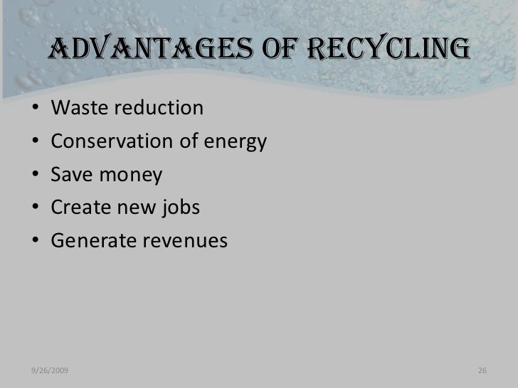 Plastics Disadvantages & Recycling