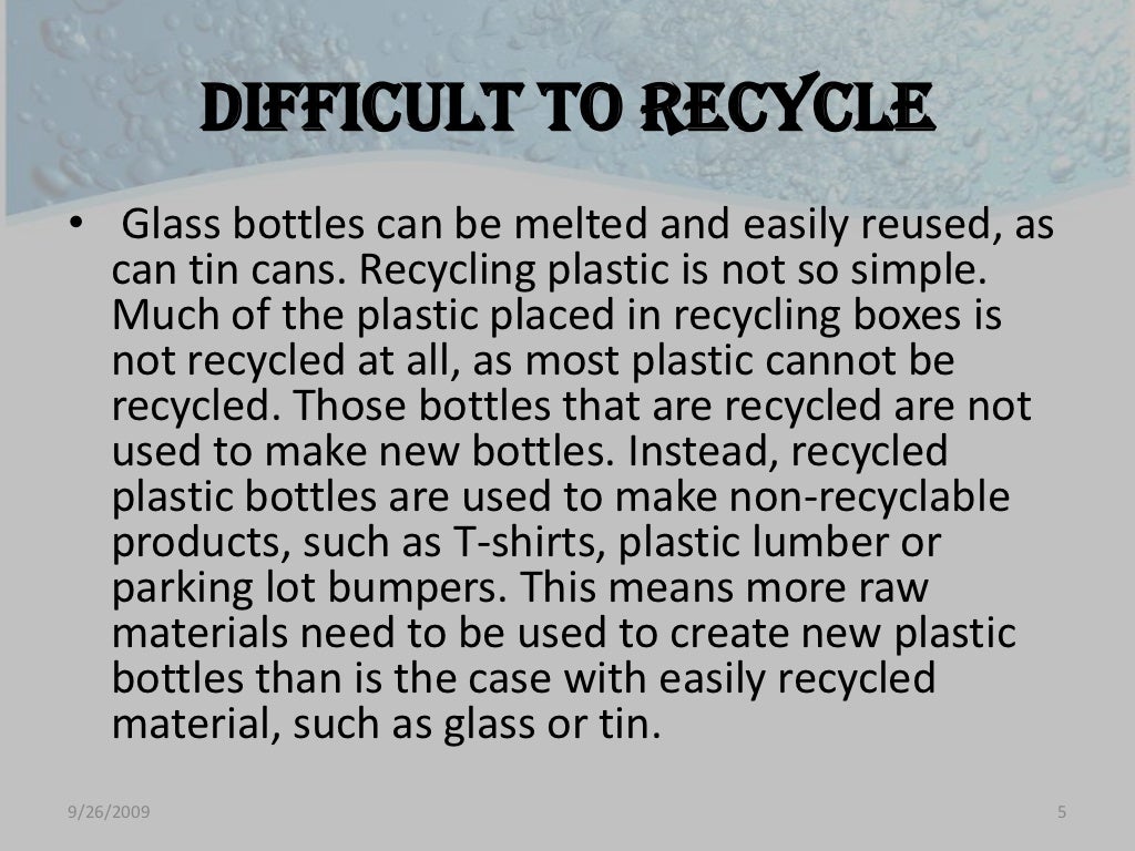 Plastics Disadvantages & Recycling