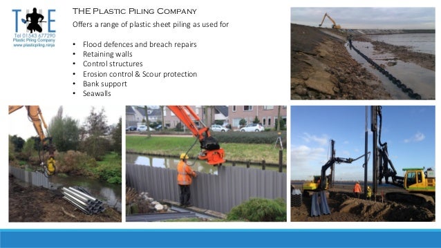 piling mandrels for the installation of plastic sheet piling plastic sheet piling retaining wall