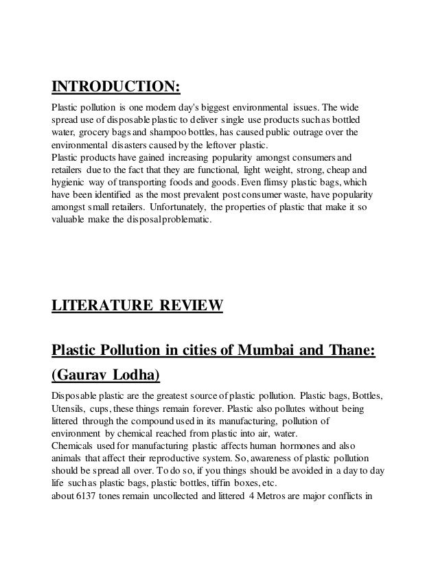 plastic pollution argumentative essay