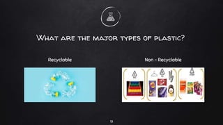Recyclable
What are the major types of plastic?
Non - Recyclable
13
 