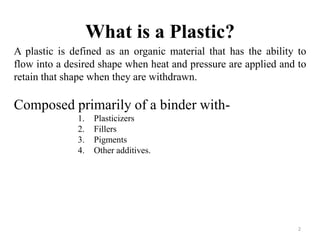 Plastic Introduction With Reference Plastics | PPTX