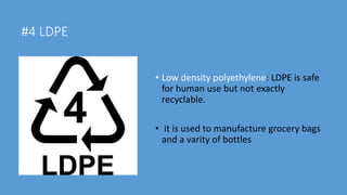Plastics and its types | PPTX