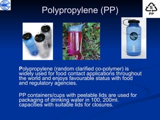 Plastics In Packaging Of Drinking Water By Dr. Sania Akhtar CIPET ...