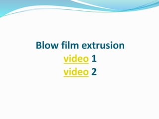 Blow film extrusion
video 1
video 2
 