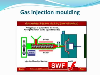 Gas injection moulding
 