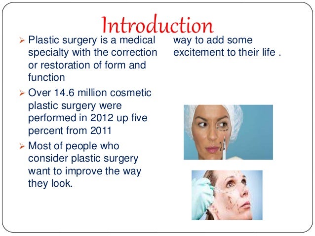 Cosmetic surgery argumentative essay