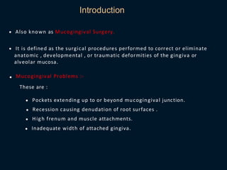 Pps Surgery Periodontal Plastic Surgery (PPS) is a branch of periodontics | PDF