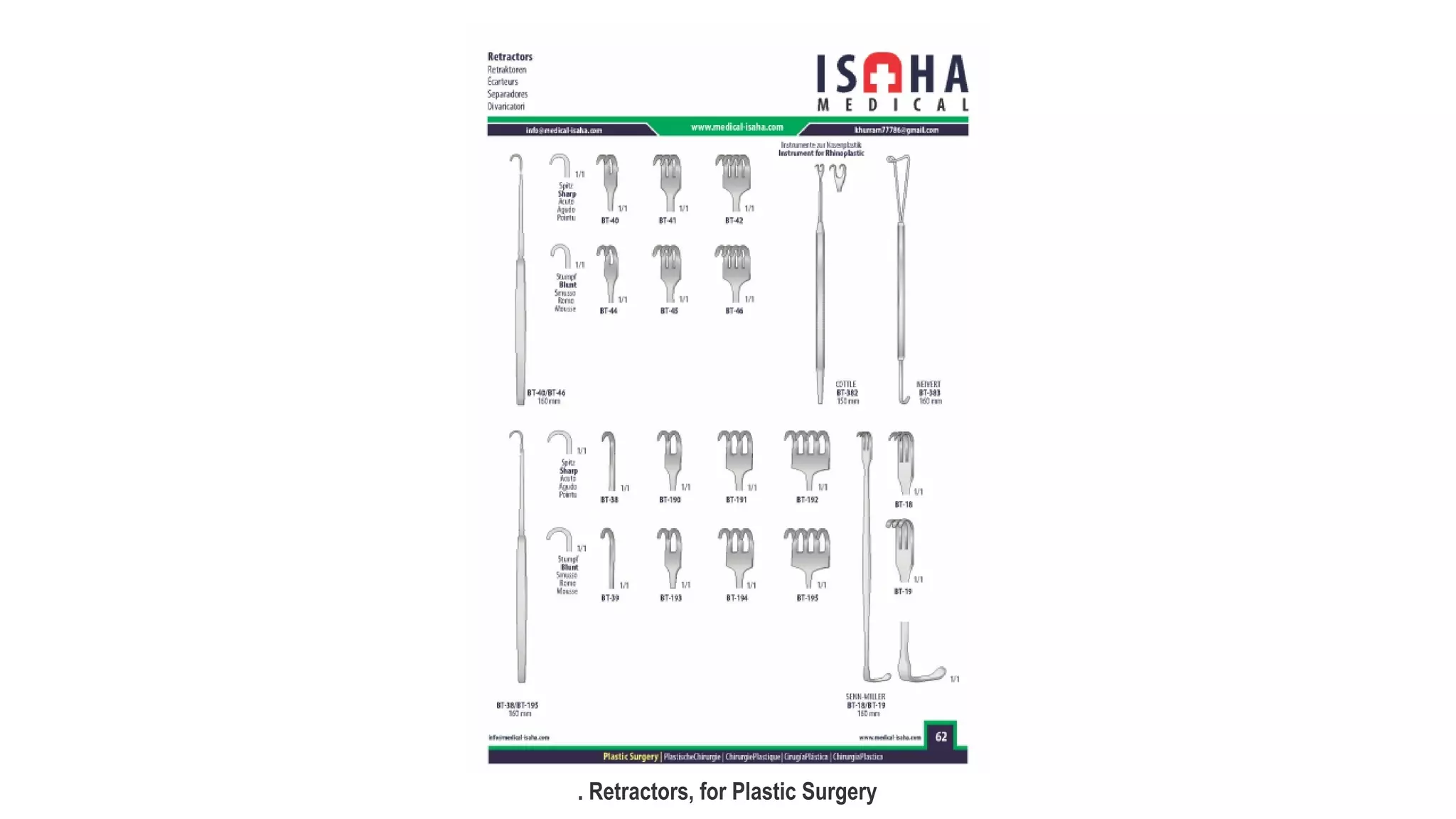 Plastic Surgery Instruments, types of plastic surgery instruments, list ...